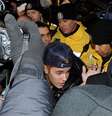 Justin Bieber se apresentou à polícia nessa quarta-feira na cidade de Toronto, no Canadá  Foto: Getty Images 