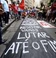 <p>Grupo criticou a a&ccedil;&atilde;o policial no protesto no centro de S&atilde;o Paulo quando um manifestante acabou sendo baleado&nbsp;</p>  Foto: Ricardo Matsukawa / Terra