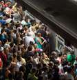 Estação da Sé ficou lotada por conta da falha em um trem na Linha 3-Vermelha do Metrô de São Paulo  Foto: Felipe Larozza / Futura Press