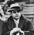 O mafioso de Chicago, Al Capone, em uma partida de futebol em 19 de janeiro de 1931  Foto: AP