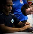 <p>Demian faz exercícios e se preocupa em acompanhar os resultados de forma imediata</p>  Foto: Bruno Santos / Terra