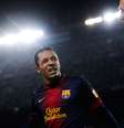 Adriano nunca conseguiu se firmar como titular do Barcelona  Foto: Getty Images 