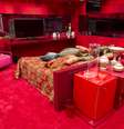 <p>O Quarto do Líder do BBB 14 peca pelo excesso de vermelho</p>  Foto: Alex Carvalho/Globo / Divulgação
