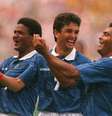 <p>Rom&aacute;rio lembrou t&iacute;tulo de 1994 ao comentar possibilidade de hexa</p>  Foto: Getty Images 