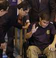 José Alvarenga Salvador durante a sua chegada a San Salvador  Foto: Reuters