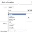 <p>Campo customiz&aacute;vel de g&ecirc;nero do Facebook tem 50 op&ccedil;&otilde;es de termos em ingl&ecirc;s</p>  Foto: Reprodução