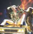 <p>Miley Cyrus durante show em Vancouver, no Canadá</p>  Foto: Getty Images 