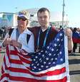 <p>Americanos e russos conviveram em clima de paz em torno do Medal Plaza</p>  Foto: Terra