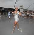 <p>Milena Nogueira, em ensaio técnico da Águia de Ouro no Sambódromo do Anhembi, em São Paulo.</p>  Foto: Leo Franco / AgNews
