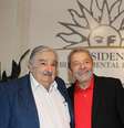 O ex-presidente brasileiro Luiz Inácio Lula da Silva com o ex-presidente do Uruguai José Pepe Mujica  Foto: Ricardo Stuckert / Instituto Lula / Divulgação