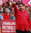 Presidente Nicolás Maduro acena para correligionários durante comício em Caracas  Foto: Reuters
