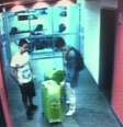 Imagens de câmera de segurança mostra momento em que brasileiros conseguiram passar pela alfândega  Foto: Reprodução
