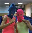 <p>Integrantes do Pussy Riot foram detidas nesta terça na sede dos Jogos de Inverno</p>  Foto: AFP