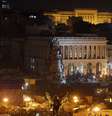 Vista geral da Praça da Independência, principal local dos protestos em Kiev  Foto: Reuters