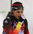Evi Sachenbacher-Stehle não conquistou medalhas em Sochi  Foto: Getty Images 
