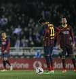 Na volta de Neymar como titular do Barcelona, equipe foi mal e perdeu  Foto: AP