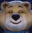 <p>Mascote urso chorou ao fim, em repetição dos Jogos de Verão de Moscou, em 1980</p>  Foto: AP