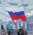 Bandeira russa foi a mais vista nos pódios em Sochi 2014  Foto: Getty Images 