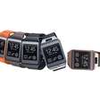 Smart watches à esquerda são do modelo Samsung Gear 2, com câmera. Os dois últimos são o Gear 2 Neo.  Foto: Divulgação