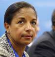 Susan Rice ao lado de Barack Obama em 2013: "isso não é sobre os Estados Unidos e a Rússia", disse ela sobre a revolta na Ucrânia  Foto: Reuters