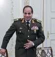 Abdel Fattah al-Sisi durante encontro com presidente russo Vladmir Putin, em fevereiro. Ele é candidato à Presidência do Egito  Foto: Reuters
