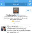 Conta promovida aparece nas buscas do Twitter.  Foto: Reprodução