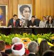 <p>O presidente Nicolás Maduro se comprometeu com empresários venezuelanos a criar uma Comissão da Verdade da Economia</p>  Foto: EFE