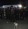 Policial observa área onde grupo armado atacou e matou 27 pessoas  Foto: Reuters