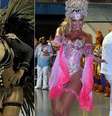 <p>De preto, Ellen Rocche mais 'cheinha' em 2013 e, neste ano, 8 kg mais magra</p>  Foto: Gabriela Billo/Futura Press / Orlando Oliveira / AgNews