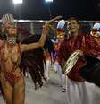 Destaque da escola de samba paulistana exibe corpo turbinado para Carnaval  Foto: AFP