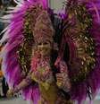A escola de samba Mocidade Alegre exaltou a fé e as crenças durante o desfile na madrugada deste domingo no Carnaval de São Paulo  Foto: AFP