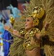 <p>Sabrina Sato se destacou como madrinha da Gaviões da Fiel</p>  Foto: AFP