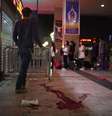 Rastros de sangue foram deixados na estação de trem após o ataque terrorista na China  Foto: Reuters