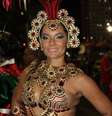<p>Mônica Carvalho na concentração da Grande Rio</p>  Foto: Anderson Borde / AgNews