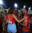 <p>Sophie Charlotte e o ex-namorado, Malvino Salvador, se encontraram no mesmo camarote na madrugada desta segunda-feira</p>  Foto: Marcelo Sá Barretto / AgNews