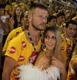 <p>Rodrigo Hilbert e Fernanda Lima no camarote Devassa</p>  Foto: Cleomir Tavares / Divulgação