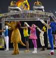 <p>Folião xingou a Globo ao final do desfile da Unidos da Tijuca</p>  Foto: AFP