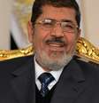 Presidente deposto do Egito Mohamed Mursi durante encontro com o presidente palestino em Cairo, em janeiro de 2013  Foto: AFP
