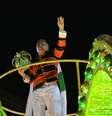 <p>Zico foi homenageado pela Imperatriz</p>  Foto: AFP