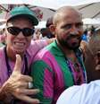 O coreógrafo da Magueira, Carlinhos de Jesus durante apuração do Grupo Especial do Carnaval no Sambódromo Marques de Sapucaí no Rio de Janeiro (RJ), nesta quarta-feira (05)  Foto: Dhavid Normando / Futura Press