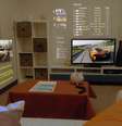 <p>SurroundWeb projeta telas nas paredes, incluindo abas de navegador de internet, documentos, vídeos e fotos</p>  Foto: Divulgação