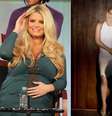 <p>A cantora emgreceu mais de 20 Kg após a segunda gravidez</p>  Foto: Getty Images / @jessicasimpson / Instagram / Reprodução
