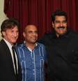 <p>O presidente da Venezuela, Nicolás Maduro (direita) com o ator americano Sean Penn (esquerda) e o primeiro-ministro do Haiti, Laurent Lamothe (centro)</p>  Foto: Reuters