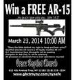 Uma Igreja Batista de Nova York irá promover evento no dia 23 de março em que doará um rifle AR-15 semiautomática a um dos adultos presentes  Foto: Reprodução
