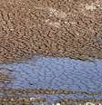 <p>Poça vista no chão rachado na represa de Jaguari em Bragança Paulista; nível de água do Sistema Cantareira está em 12% de sua capacidade</p>  Foto: Paulo Whitaker / Reuters