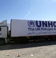 <p>O comboio com ajuda humanitária chegou a um reduto controlado pelas forças do regime </p>  Foto: Reuters