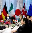 Os líderes dos países do G7 reafirmaram nesta segunda-feira em Haia o seu apoio à Ucrânia e ameaçaram "intensificar as respostas" à Rússia  Foto: Reuters