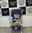 A droga seria arremessada para um detento do presídio   Foto: Divulgação / Polícia Civil