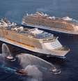Através de um sistema de satélites, Oasis e Allure of the Seas terão velocidade e capacidade de acesso Wi-Fi melhores do que qualquer navio de cruzeiro  Foto: Royal Caribbean International/Divulgação