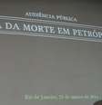 Inês Etienne Romeu, única sobrevivente da Casa da Morte, participa da audiência  Foto: Tânia Rêgo / Agência Brasil